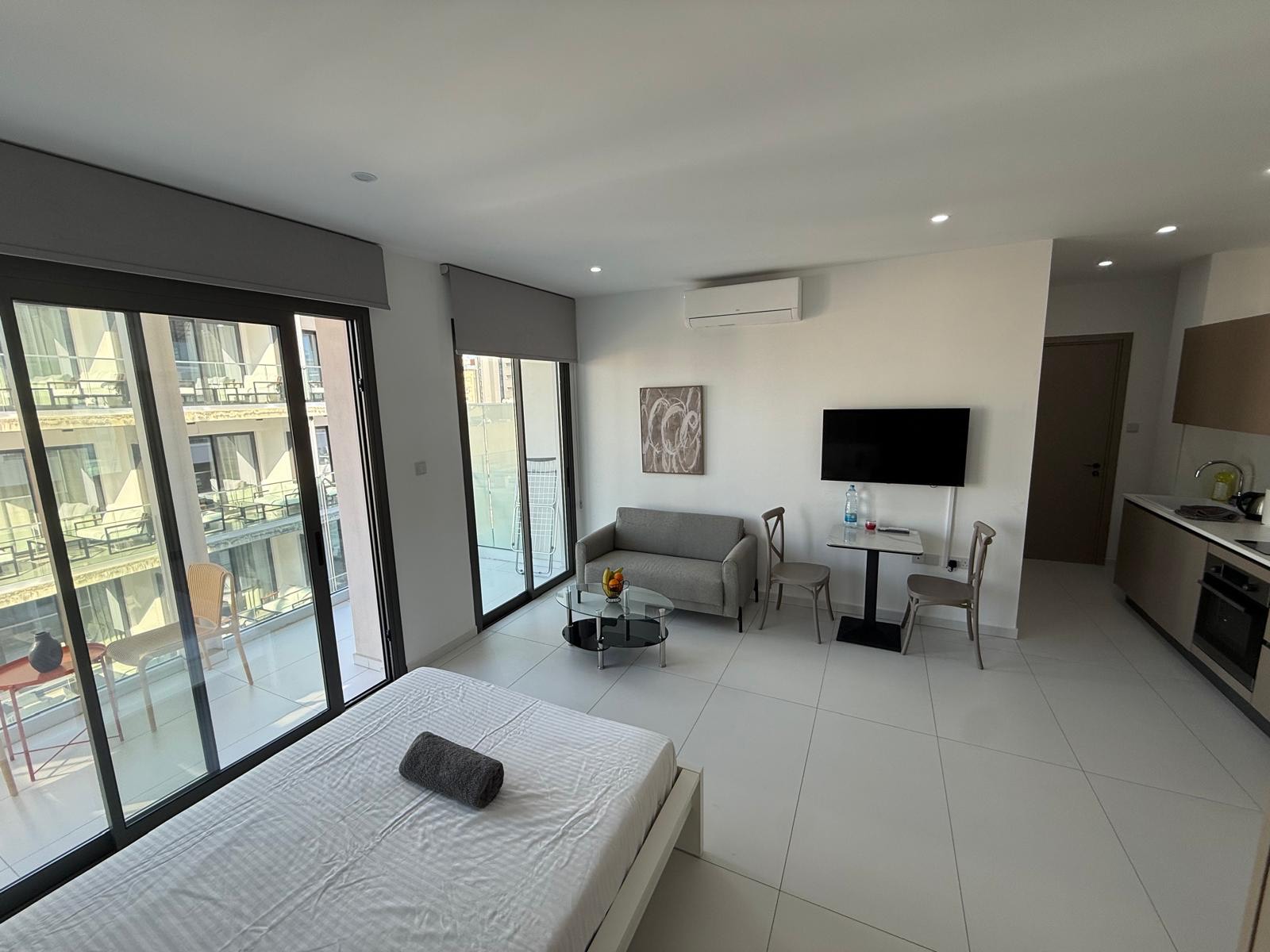 View from the Lux Business Apartments, central Larnaca